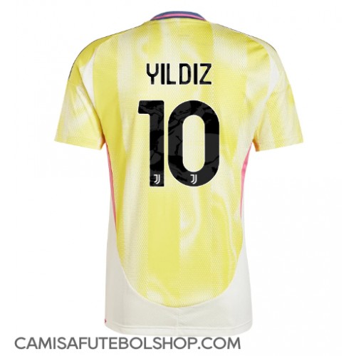 Camisa de time de futebol Juventus Kenan Yildiz #10 Replicas 2º Equipamento 2024-25 Manga Curta